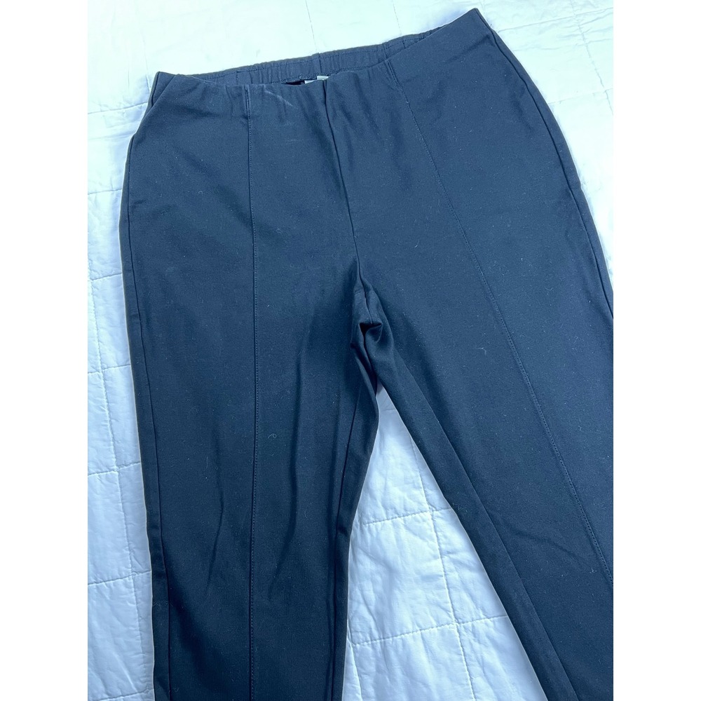 j Jill Black Ponte Leggings Womens Size Medium Pull On‎ Stretch GUC